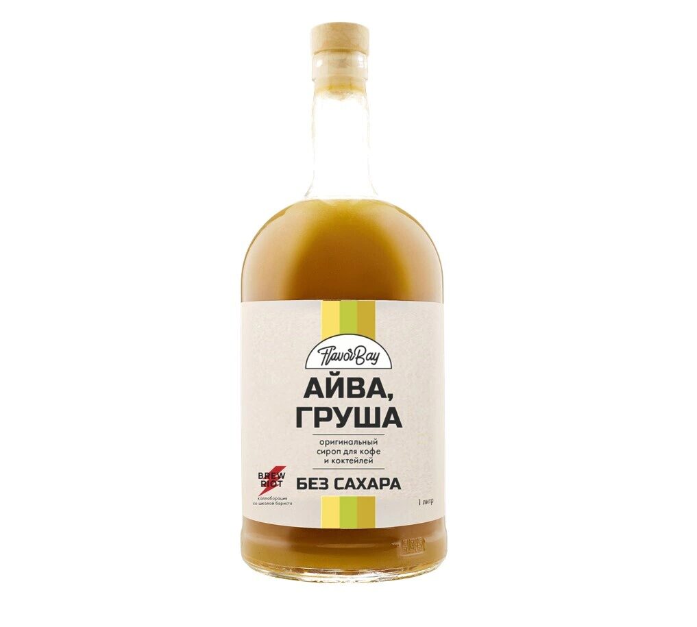 Сироп без сахара Айва и Груша, 1 литр