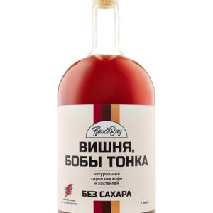 Сироп без сахара Вишня и Бобы Тонка, 1 литр