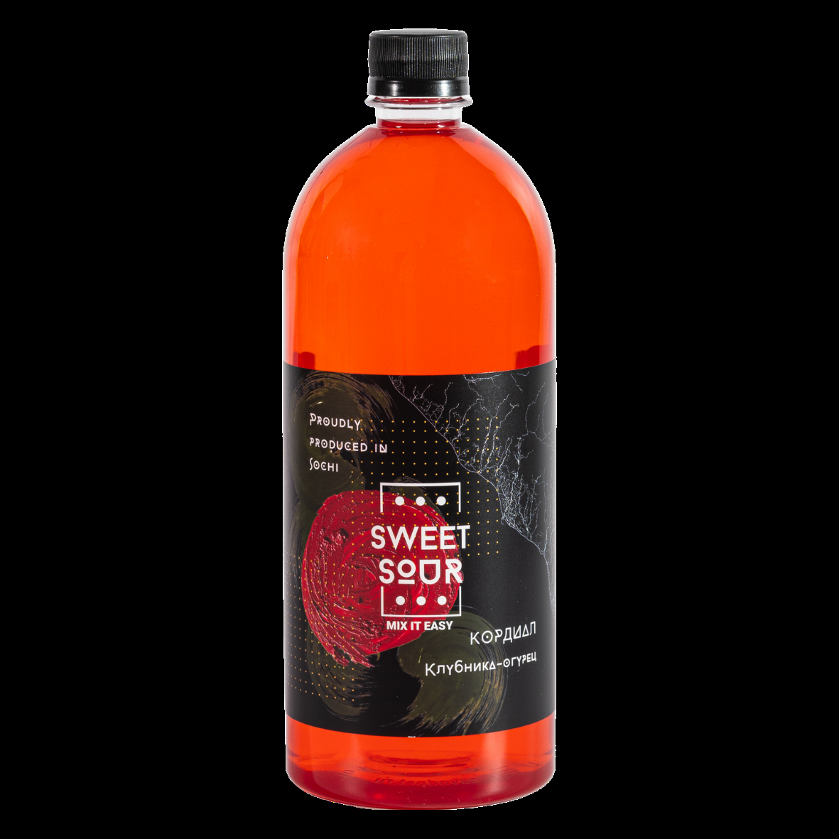 Кордиал Клубника-Огурец, Sweet&Sour, 1 л
