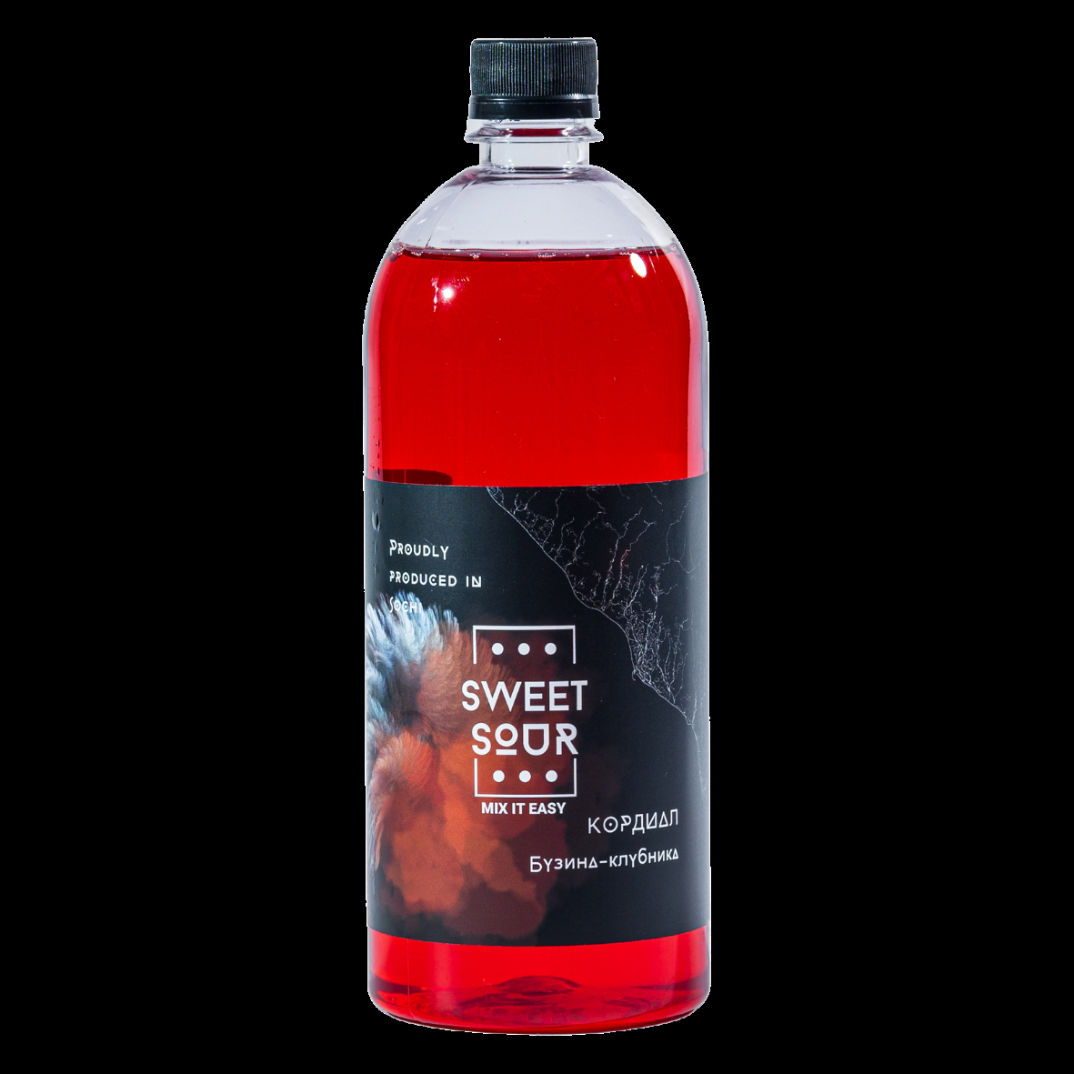 Кордиал Бузина-Клубника, Sweet&Sour, 1 л — изображение 2