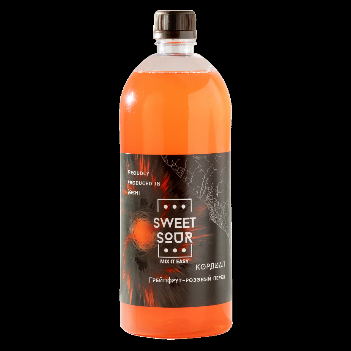Кордиал Грейпфрут-Розовый Перец, Sweet&Sour, 1 л — изображение 2