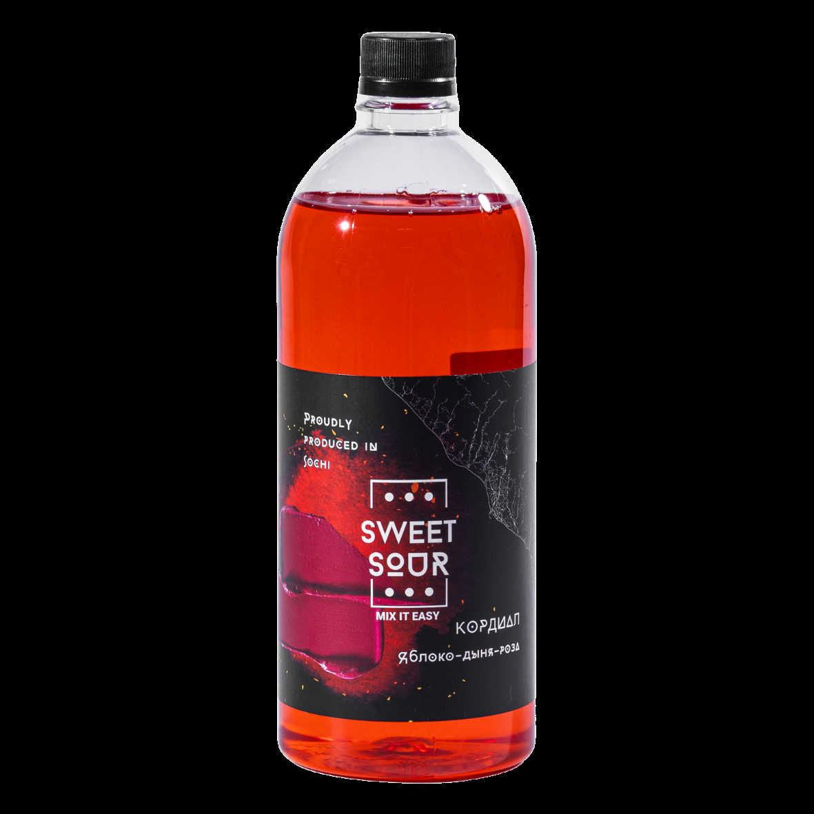 Кордиал Яблоко-Дыня-Роза, Sweet&Sour, 1 л — изображение 2
